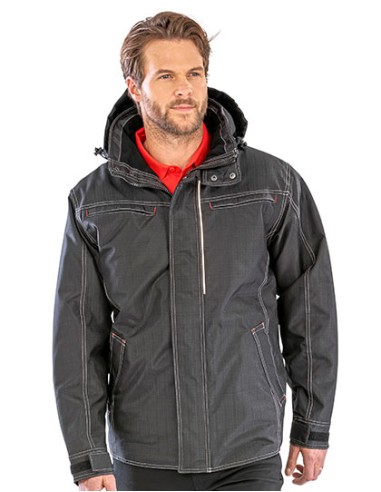 R-R326X-Denim Texture Rugged Jacket